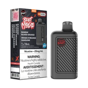 Flavour Beast Beast Mode 8K Disposable Vape: Bangin' Blood Orange (16 mL) product image at Vapelite Ottawa