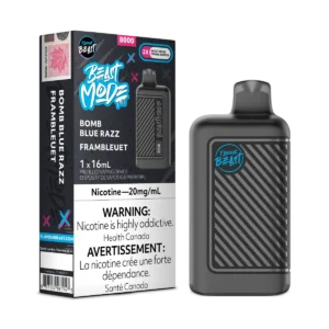Flavour Beast Beast Mode 8K Disposable Vape: Bomb Blue Razz (16 mL) product image at Vapelite Ottawa