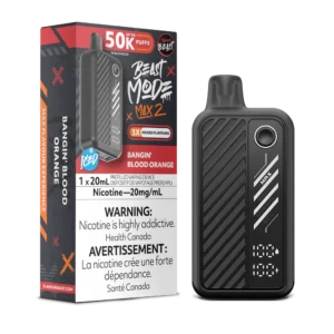 Flavour Beast Beast Mode Max 2 Disposable Vape: Bangin' Blood Orange (20 mL) product image at Vapelite Ottawa