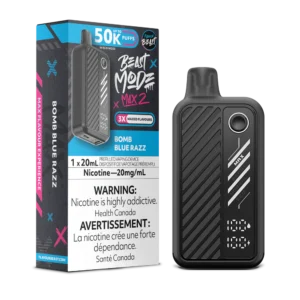 Flavour Beast Beast Mode Max 2 Disposable Vape: Bomb Blue Razz (20 mL) product image at Vapelite Ottawa