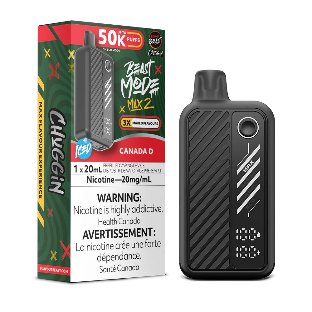 Flavour Beast Beast Mode Max 2 Disposable Vape: Canada D (20 mL) product image at Vapelite Ottawa