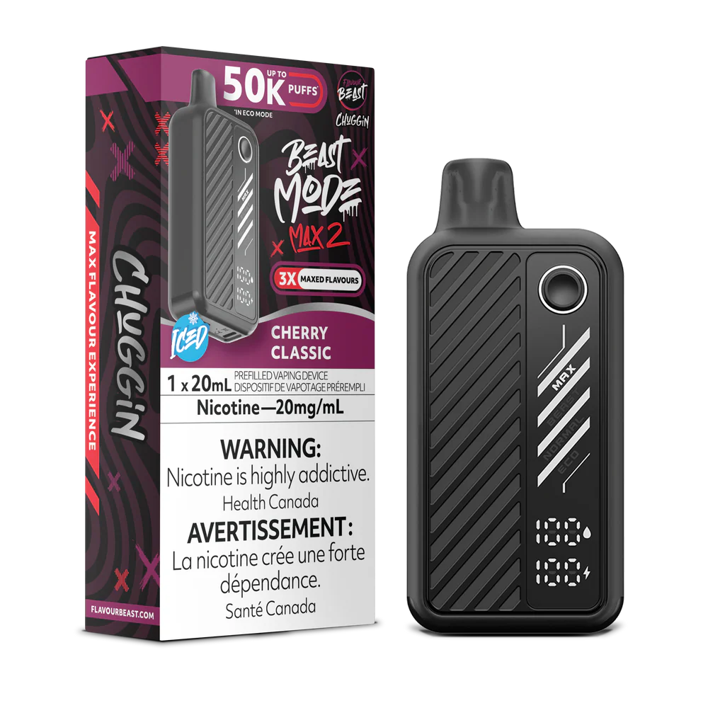 Flavour Beast Beast Mode Max 2 Disposable Vape: Cherry Classic (20 mL) product image at Vapelite Ottawa