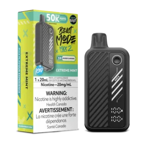 Flavour Beast Beast Mode Max 2 Disposable Vape: Extreme Mint (20 mL) product image at Vapelite Ottawa