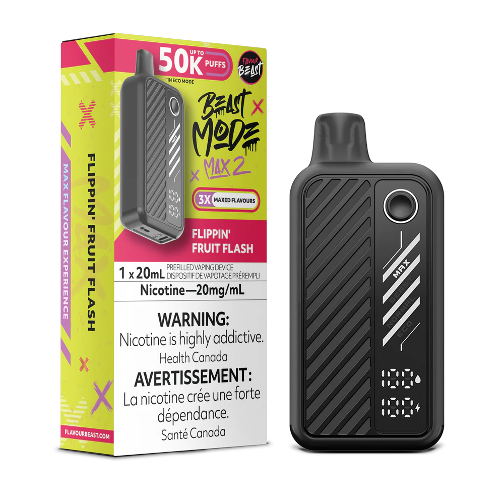 Flavour Beast Beast Mode Max 2 Disposable Vape: Flippin' Fruit Flash (20 mL) product image at Vapelite Ottawa