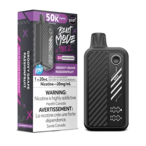 Flavour Beast Beast Mode Max 2 Disposable Vape: Groovy Grape Passionfruit (20 mL) product image at Vapelite Ottawa