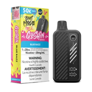Flavour Beast Beast Mode Max 2 Disposable Vape: Gushin Blue Razz (20 mL) product image at Vapelite Ottawa