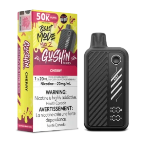 Flavour Beast Beast Mode Max 2 Disposable Vape: Gushin Cherry (20 mL) product image at Vapelite Ottawa