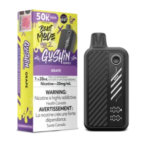 Flavour Beast Beast Mode Max 2 Disposable Vape: Gushin Grape (20 mL) product image at Vapelite Ottawa