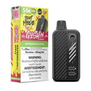 Flavour Beast Beast Mode Max 2 Disposable Vape: Gushin Watermelon Apple (20 mL) product image at Vapelite Ottawa