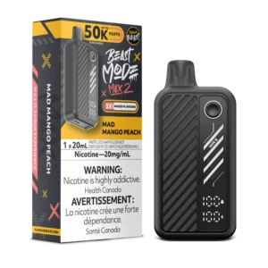 Flavour Beast Beast Mode Max 2 Disposable Vape: Mad Mango Peach (20 mL) product image at Vapelite Ottawa