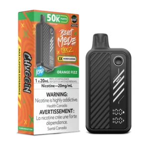 Flavour Beast Beast Mode Max 2 Disposable Vape: Orange Fizz (20 mL) product image at Vapelite Ottawa
