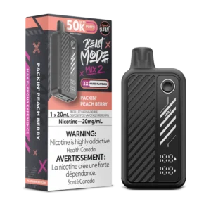 Flavour Beast Beast Mode Max 2 Disposable Vape: Packin' Peach Berry (20 mL) product image at Vapelite Ottawa