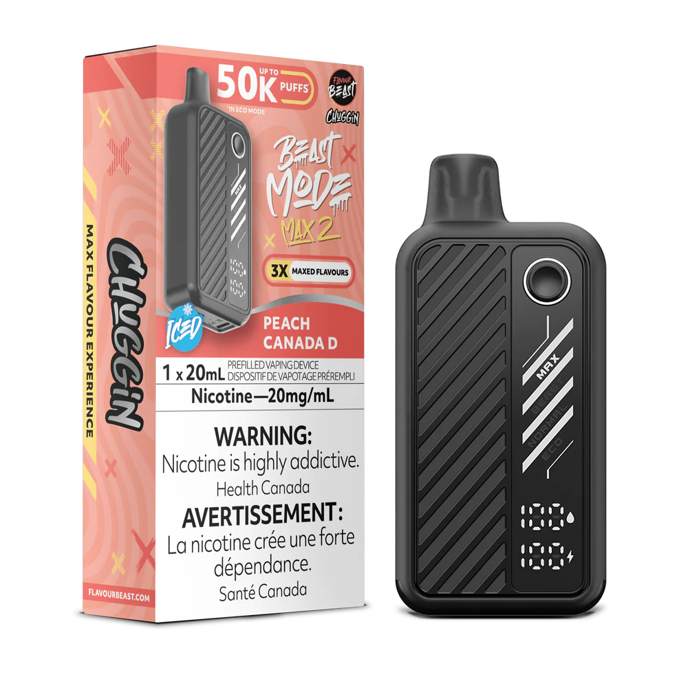 Flavour Beast Beast Mode Max 2 Disposable Vape: Peach Canada D (20 mL) product image at Vapelite Ottawa