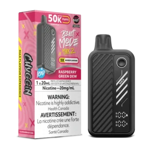 Flavour Beast Beast Mode Max 2 Disposable Vape: Raspberry Green Dew (20 mL) product image at Vapelite Ottawa