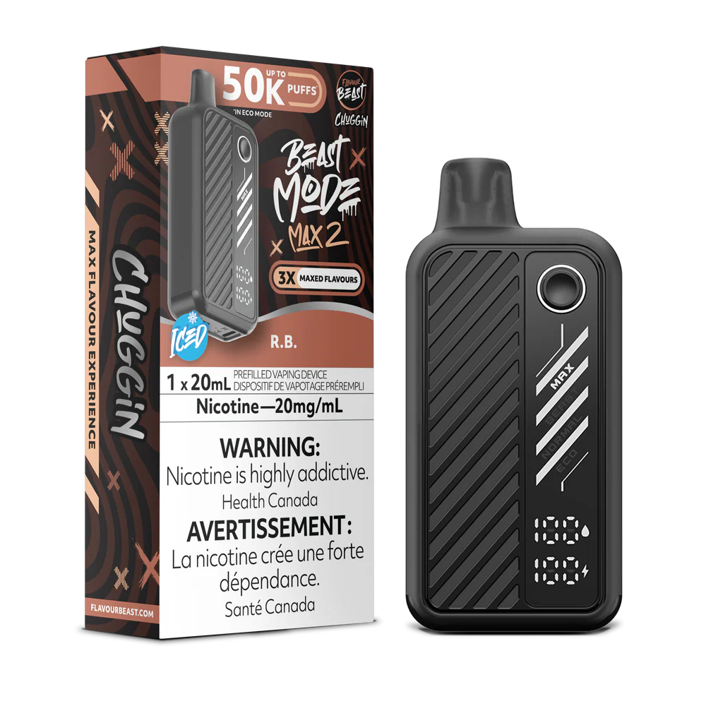 Flavour Beast Beast Mode Max 2 Disposable Vape: R.b. (20 mL) product image at Vapelite Ottawa