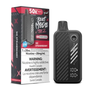 Flavour Beast Beast Mode Max 2 Disposable Vape: Sic Strawberry (20 mL) product image at Vapelite Ottawa