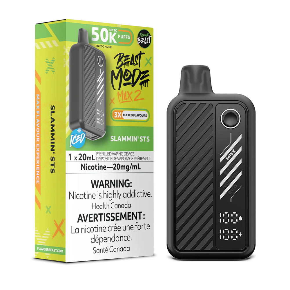 Flavour Beast Beast Mode Max 2 Disposable Vape: Slammin' STS (20 mL) product image at Vapelite Ottawa