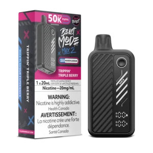 Flavour Beast Beast Mode Max 2 Disposable Vape: Trippin' Triple Berry (20 mL) product image at Vapelite Ottawa