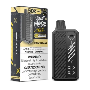 Flavour Beast Beast Mode Max 2 Disposable Vape: Vibin' Vanana (20 mL) product image at Vapelite Ottawa