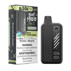 Flavour Beast Beast Mode Max 2 Disposable Vape: Wild White Grape (20 mL) product image at Vapelite Ottawa