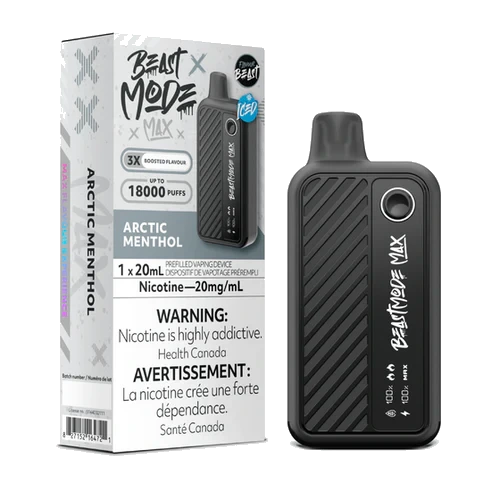 Flavour Beast Beast Mode Max Disposable Vape: Arctic Menthol (20 mL) product image at Vapelite Ottawa
