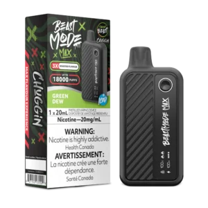 Flavour Beast Beast Mode Max Disposable Vape: Chuggin' Green Dew (20 mL) product image at Vapelite Ottawa
