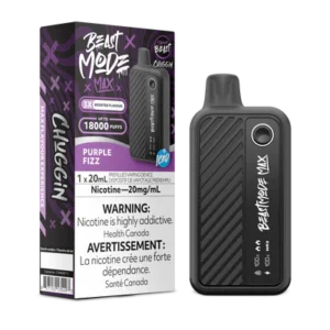 Flavour Beast Beast Mode Max Disposable Vape: Chuggin' Purple Fizz (20 mL) product image at Vapelite Ottawa