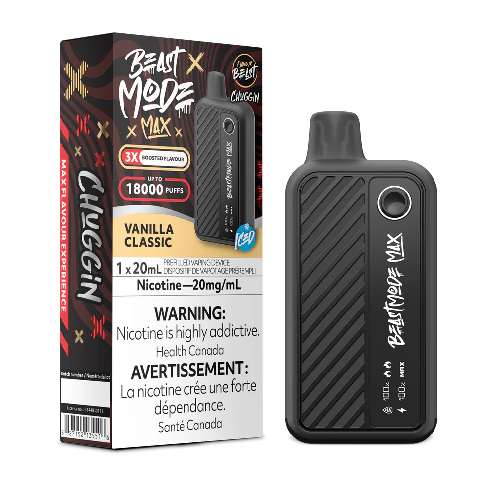 Flavour Beast Beast Mode Max Disposable Vape: Chuggin' Vanilla Classic (20 mL) product image at Vapelite Ottawa