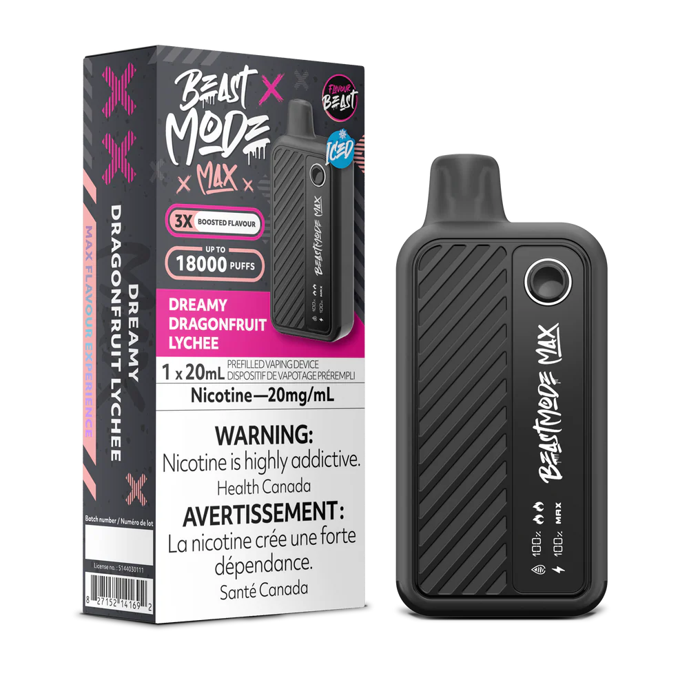 Flavour Beast Beast Mode Max Disposable Vape: Dreamy Dragonfruit Lychee (20 mL) product image at Vapelite Ottawa
