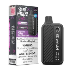 Flavour Beast Beast Mode Max Disposable Vape: Groovy Grape Passionfruit (20 mL) product image at Vapelite Ottawa