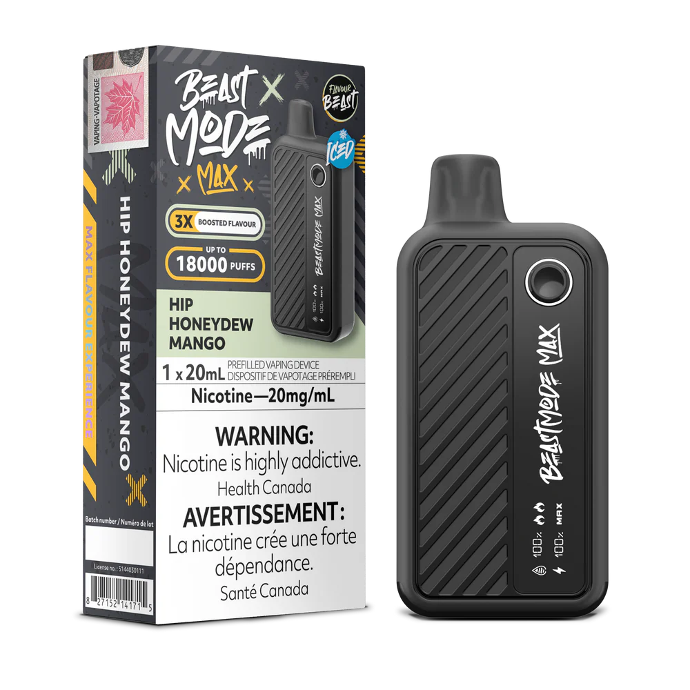 Flavour Beast Beast Mode Max Disposable Vape: Hip Honeydew Mango (20 mL) product image at Vapelite Ottawa