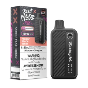 Flavour Beast Beast Mode Max Disposable Vape: Packin' Peach Berry (20 mL) product image at Vapelite Ottawa