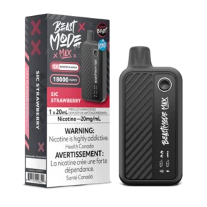 Flavour Beast Beast Mode Max Disposable Vape: Sic Strawberry (20 mL) product image at Vapelite Ottawa
