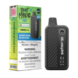 Flavour Beast Beast Mode Max Disposable Vape: Super Sour Blue Razz (20 mL) product image at Vapelite Ottawa
