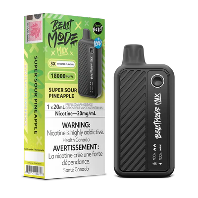 Flavour Beast Beast Mode Max Disposable Vape: Super Sour Pineapple (20 mL) product image at Vapelite Ottawa