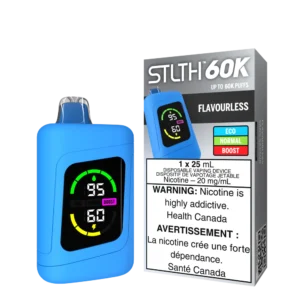 STLTH 60K Disposable Vape: Flavourless product image at Vapelite Ottawa