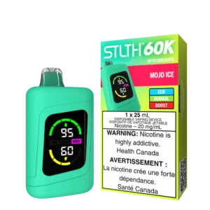 STLTH 60K Disposable Vape: Mojo Ice product image at Vapelite Ottawa
