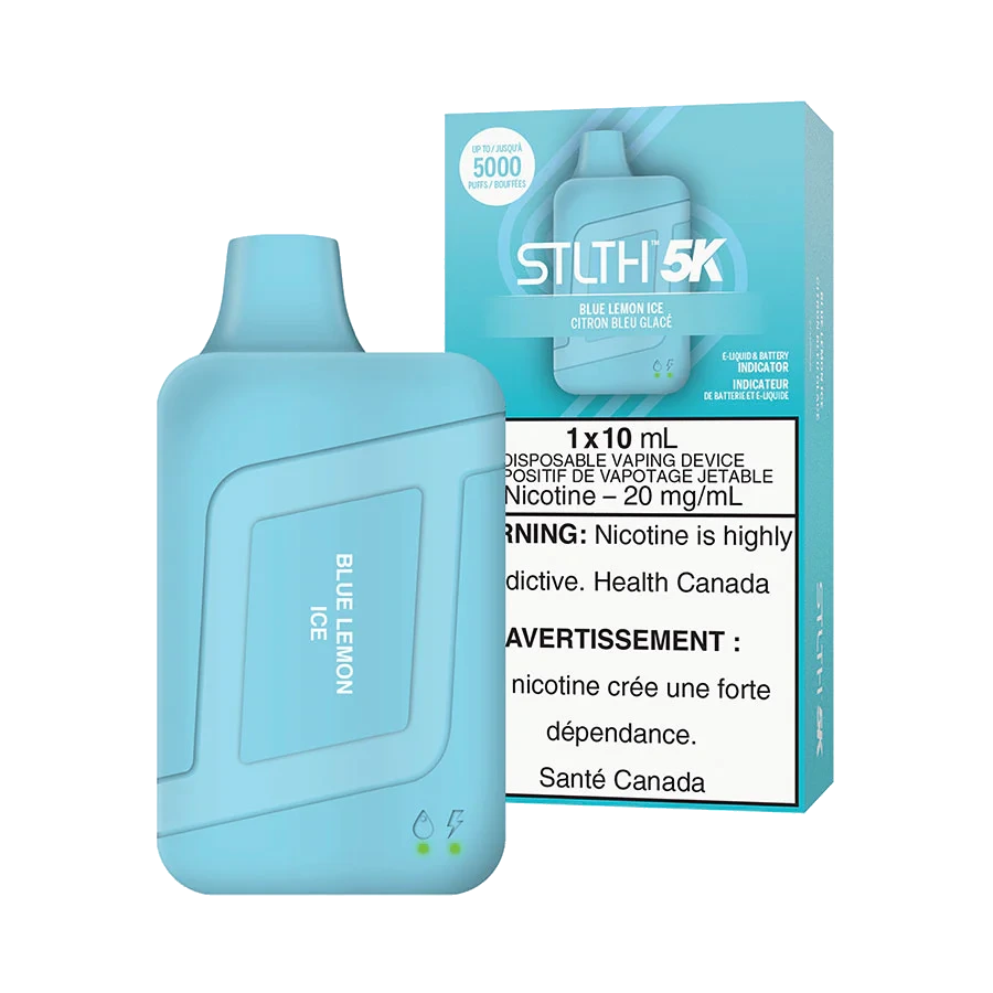 STLTH Box 5K Disposable Vape: Blue Lemon Ice product image at Vapelite Ottawa