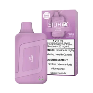 STLTH Box 5K Disposable Vape: Grape Ice product image at Vapelite Ottawa