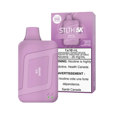 STLTH Box 5K Disposable Vape: Grape Ice product image at Vapelite Ottawa