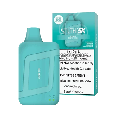 STLTH Box 5K Disposable Vape: Ice Mint product image at Vapelite Ottawa