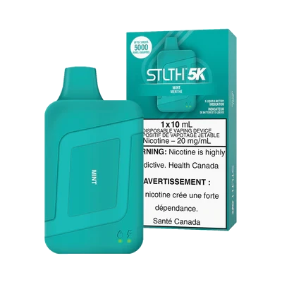 STLTH Box 5K Disposable Vape: Mint product image at Vapelite Ottawa