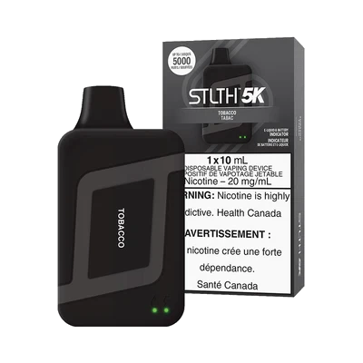 STLTH Box 5K Disposable Vape: Tobacco product image at Vapelite Ottawa