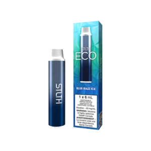 STLTH Eco Disposable Vape: Blue Razz Ice product image at Vapelite Ottawa
