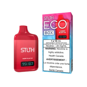 STLTH Eco Box Disposable Vape: Cherry Blast Ice product image at Vapelite Ottawa