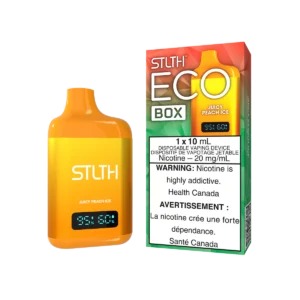 STLTH Eco Box Disposable Vape: Juicy Peach Ice product image at Vapelite Ottawa
