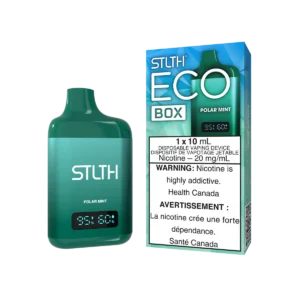 STLTH Eco Box Disposable Vape: Polar Mint product image at Vapelite Ottawa