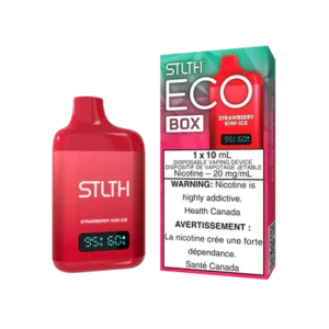 STLTH Eco Box Disposable Vape: Strawberry Kiwi Ice product image at Vapelite Ottawa