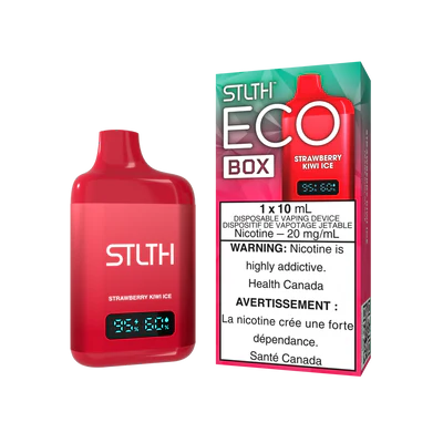 STLTH Eco Box Disposable Vape: Strawberry Kiwi Ice product image at Vapelite Ottawa