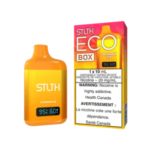 STLTH Eco Box Disposable Vape: Strawnana Ice product image at Vapelite Ottawa